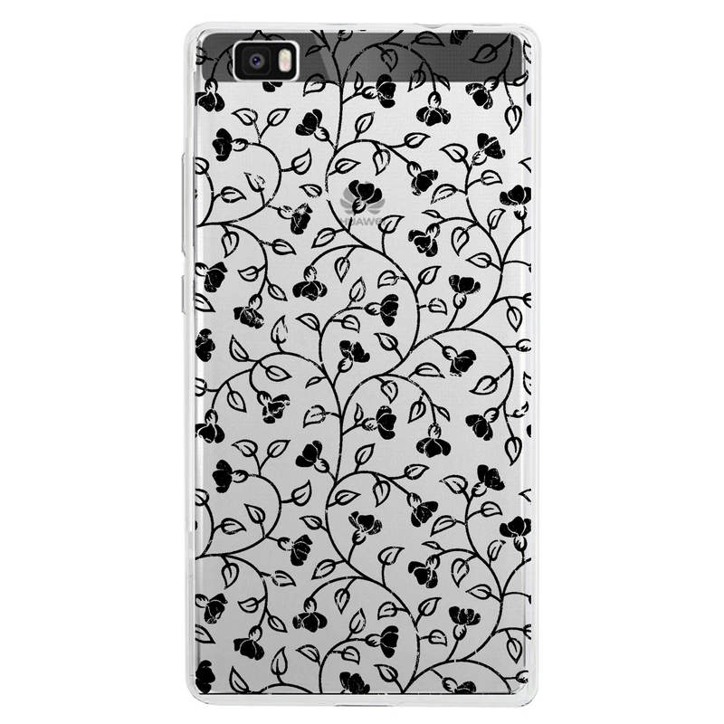 کاور مگافون طرح گل مدل C42-B مناسب برای گوشی موبایل هوآوی P8 Lite 