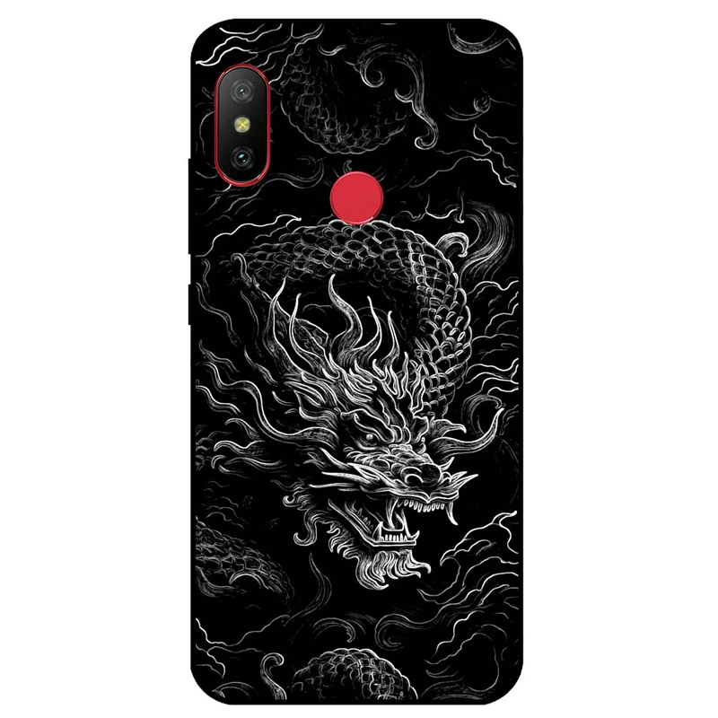 کاور مگافون طرح اژدها مدل 1897 مناسب برای گوشی موبایل شیائومی Redmi 6 Pro / Mi A2 Lite 