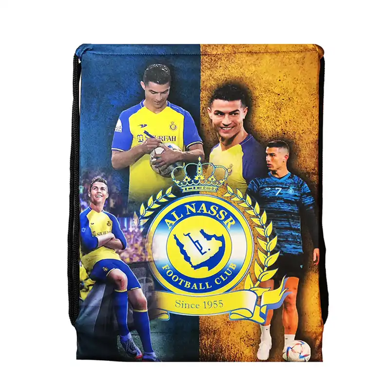 کوله پشتی مدل ALNASSR_ since1955 پارچه مکلون چاپ کامپیوتری