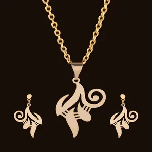 نیم ست طلا 18 عیار زنانه آمانژ کد D9929