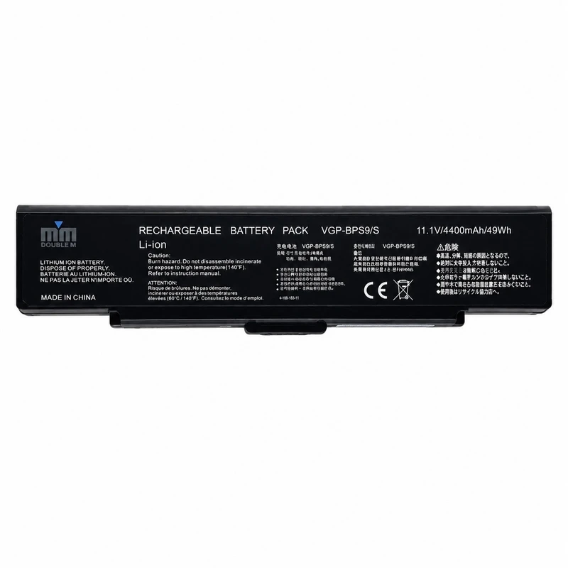 باتری لپ‌تاپ 6 سلولی دابل ام مدل VGP-BPS9 مناسب برای لپ تاپ Vaio VGP-BPS9