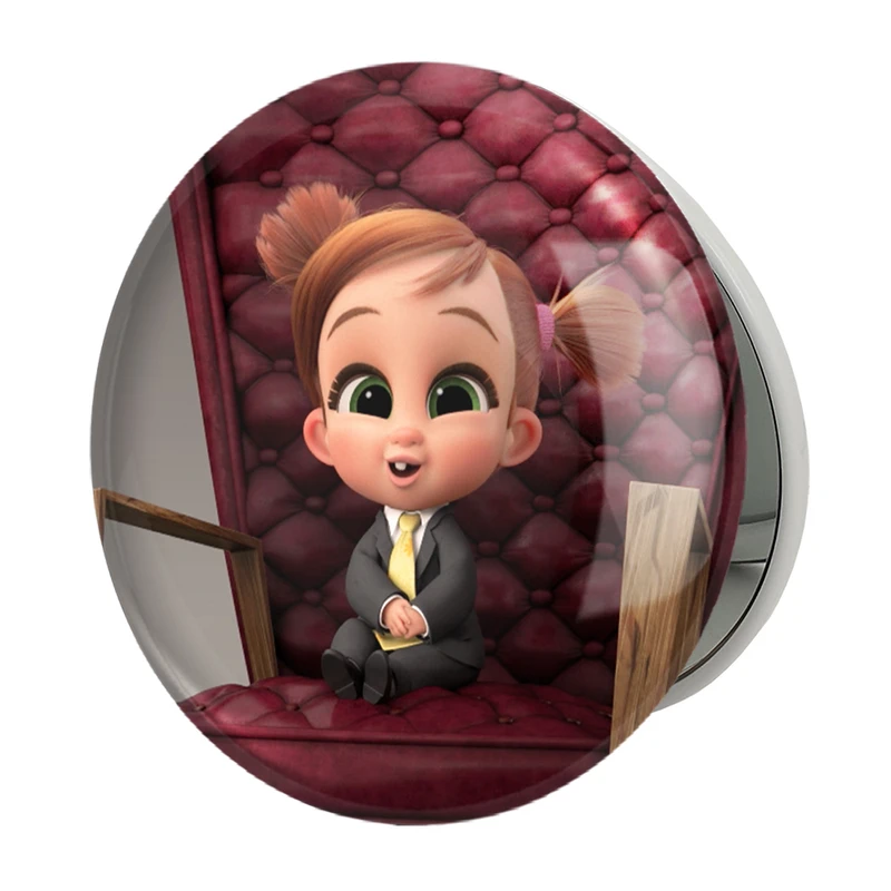 آینه جیبی خندالو طرح بچه رئیس Boss Baby مدل تاشو کد 12531 
