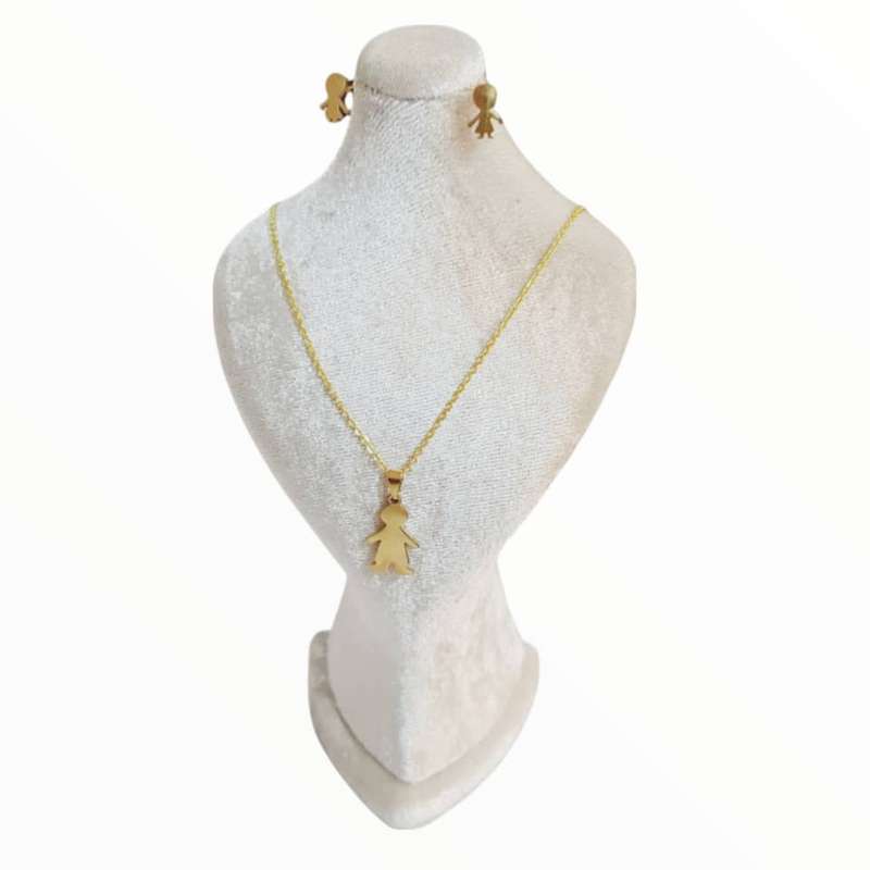 نیم ست زیورآلات زنانه مدل آدمک کد 4044