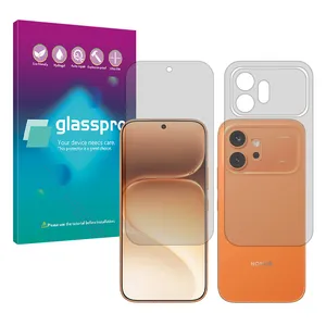 Glass Pro Hydrogel model Transparent Screen Protector for Honor 600 mobile phone along with the back protector