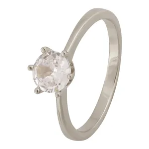 انگشتر زنانه مدل تک نگین سولیتر کد R3480