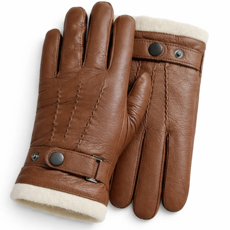 دستکش زنانه مدل چرم کمربنددار کد 2025