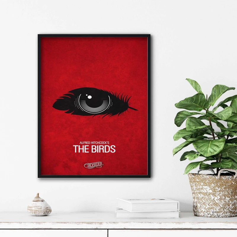 تابلو آتریسا طرح پوستر فیلم the birds مدل ATm159
