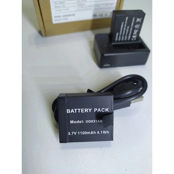 عکس شماره 9 : شارژر باتری دوربین مدل kit-sj4000-usb بسته 2 عددی