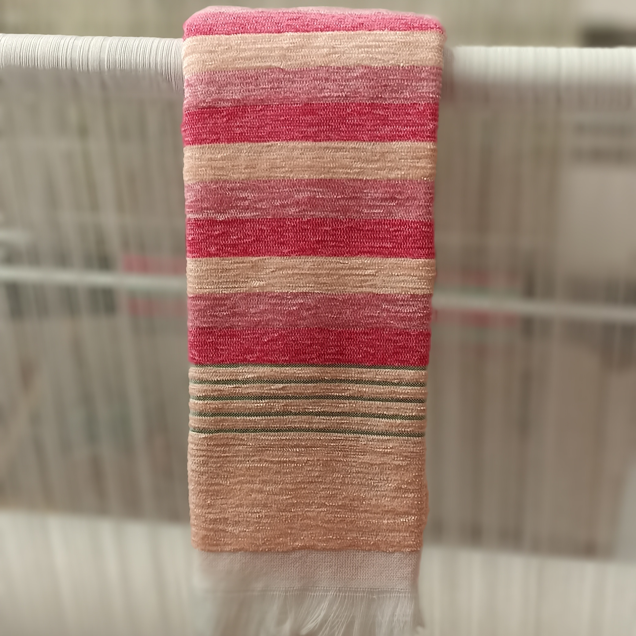 حوله محلی سنتی مدل دستبافت مخمل کد 45  بسته 6 عددی