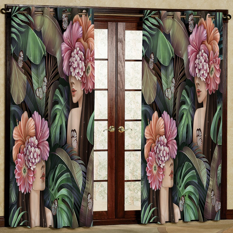 پرده مدل مخمل پانچی کد 2533T2 سایز 200x140 سانتی متر