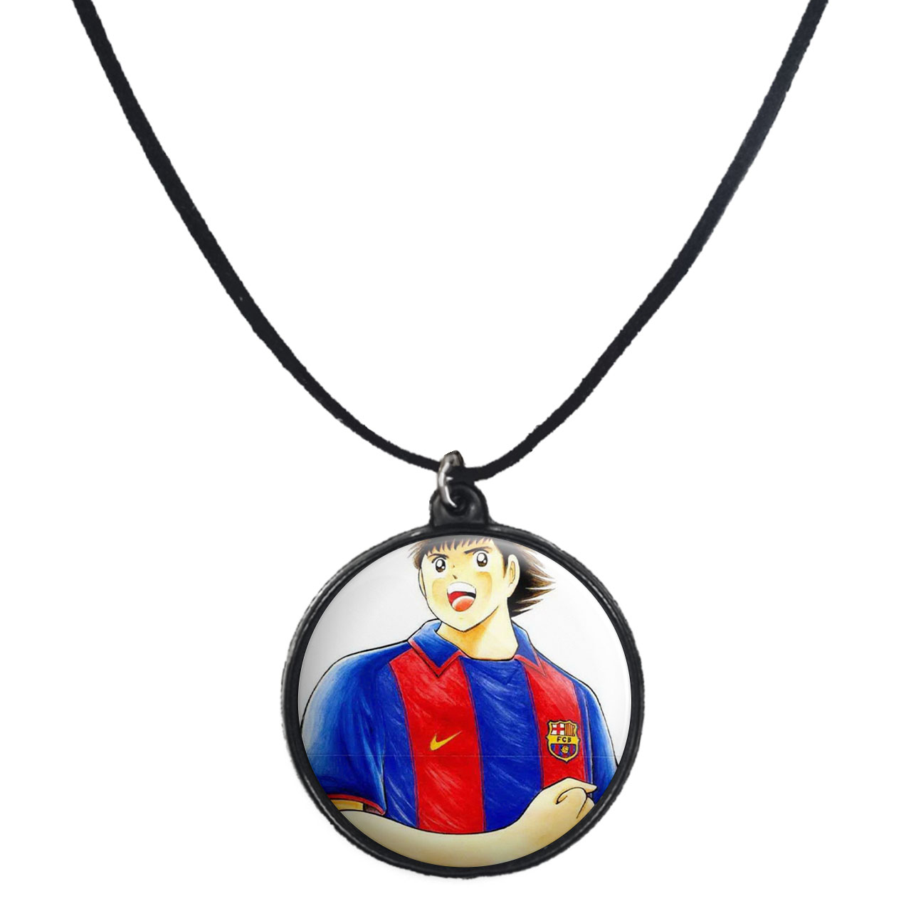 گردنبند پرمانه طرح فوتبالیست ها کد pmb.22324 مدل دو طرفه