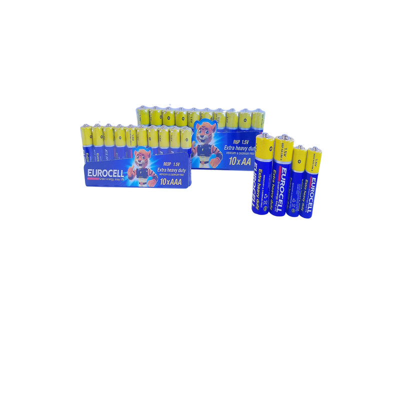 باتری قلمی یوروسل مدل 10R6p Extra Heavy Duty بسته 10 عددی 2