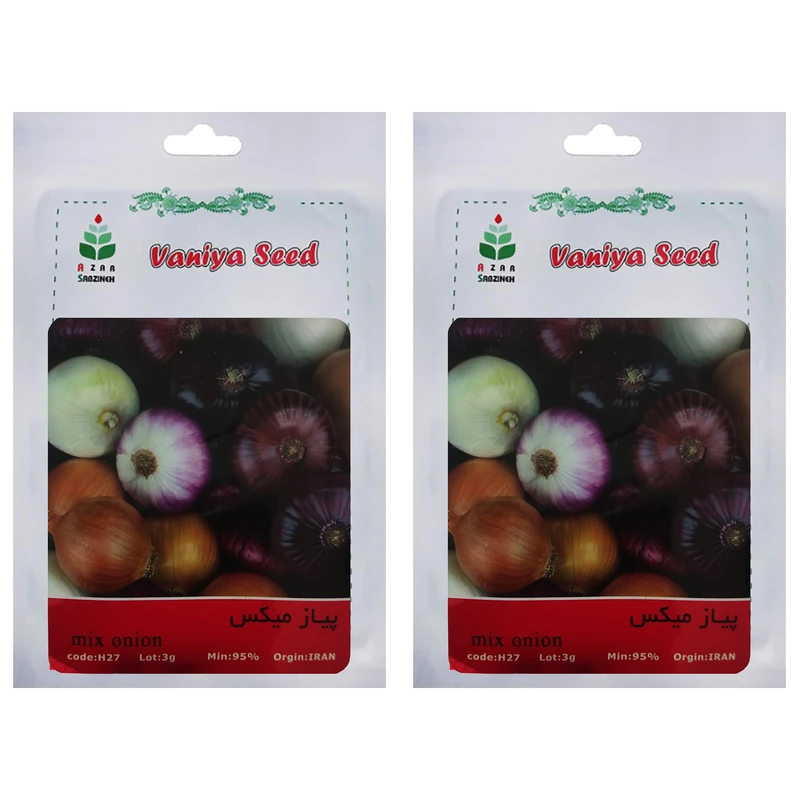 بذر پیاز میکس آذر سبزینه مدل H28 بسته 2 عددی