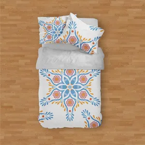 سرویس روتختی مدوپد طرح گلبرگ مدل mod00014 یک نفره 4 تکه