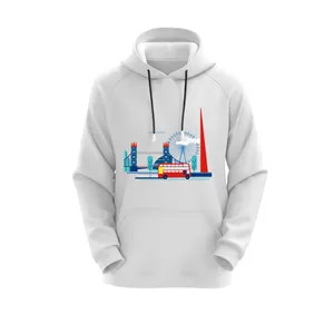 هودی زنانه مدل لندن کد J295 رنگ سفید