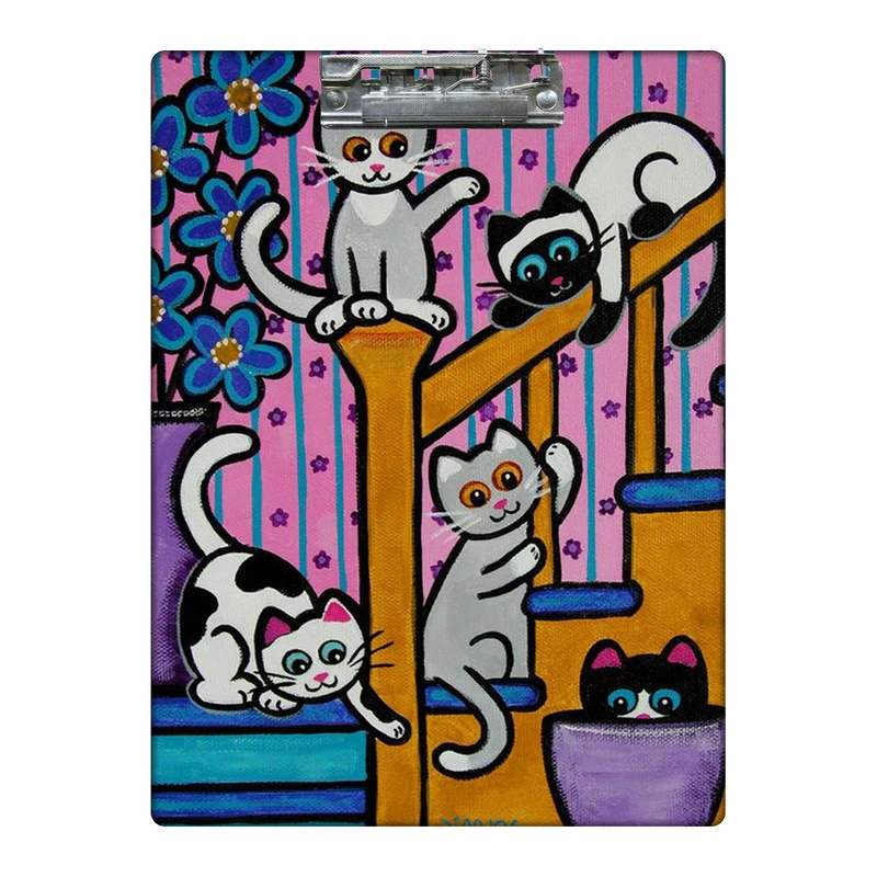 تخته شاسی طرح نردبان و گربه ها کد  3817565 سایز A4