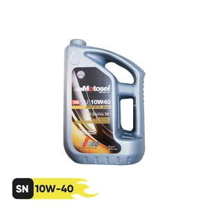 روغن موتور خودرو موتوسل مدل sn 10w_40 حجم 4.73 لیتر