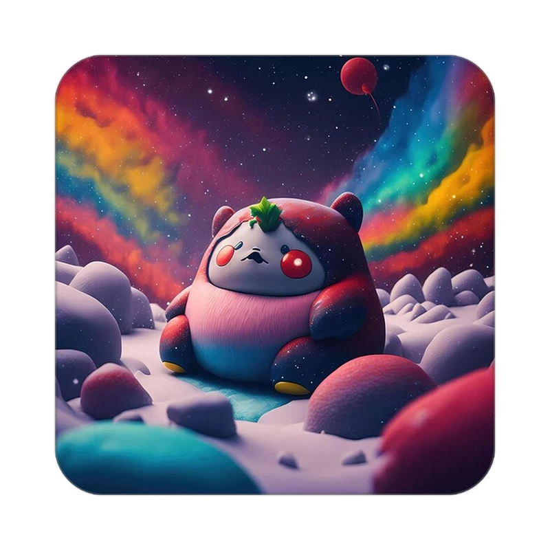 زیر لیوانی کاکتی طرح حیوانات کارتونی مدل mp28672