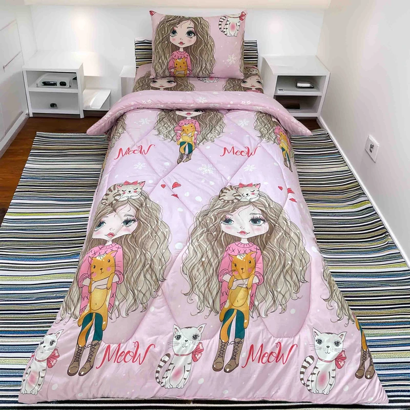 سرویس خواب 1 نفر 3 تکه مانیکاهوم مدل هانا