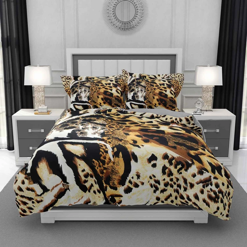 سرویس روتختی مدل پلنگی DF131 دو نفره 6 تکه