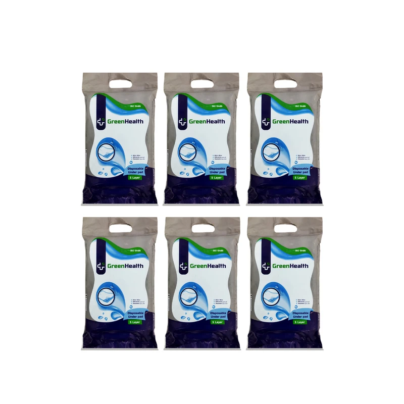 زیرانداز بهداشتی گرین هلث کد L5-6 بسته 6 عددی