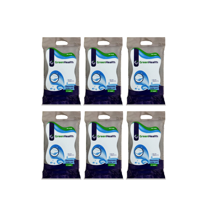 زیرانداز بهداشتی گرین هلث کد L5-6 بسته 6 عددی
