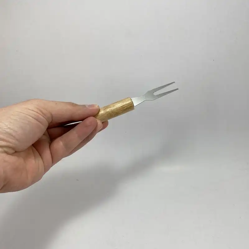 چنگال زیتون خوری مدل دسته چوبی بسته 6 عددی