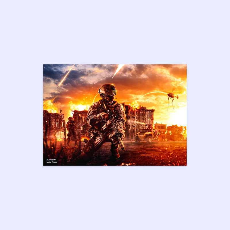 پوستر هومرو مدل فلزی طرح بازی کال اف دیوتی کد PS247