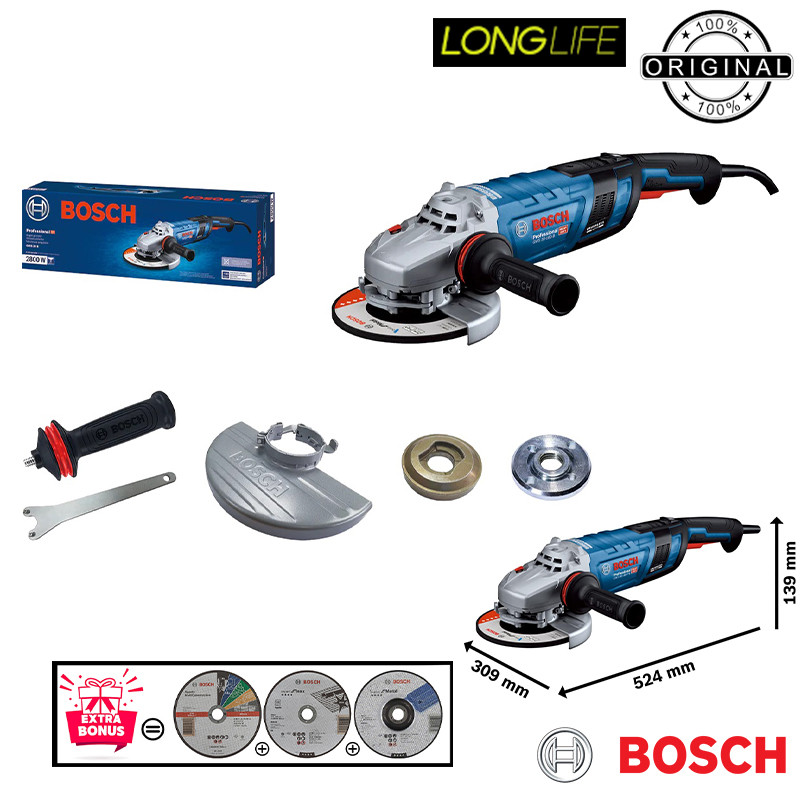 فرز 230 میلیمتری 2800 وات بوش مدل سنگبری حرفه ای کد GWS 30-230 B