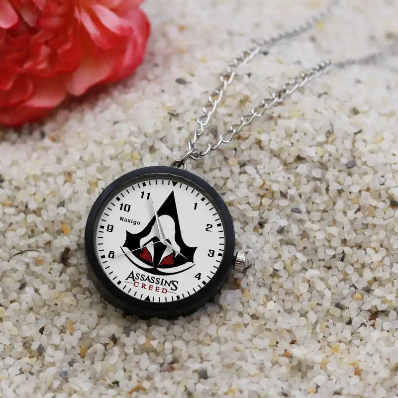 ساعت گردنبندی عقربه ای ناکسیگو مدل Assassin Creed کد NF12772