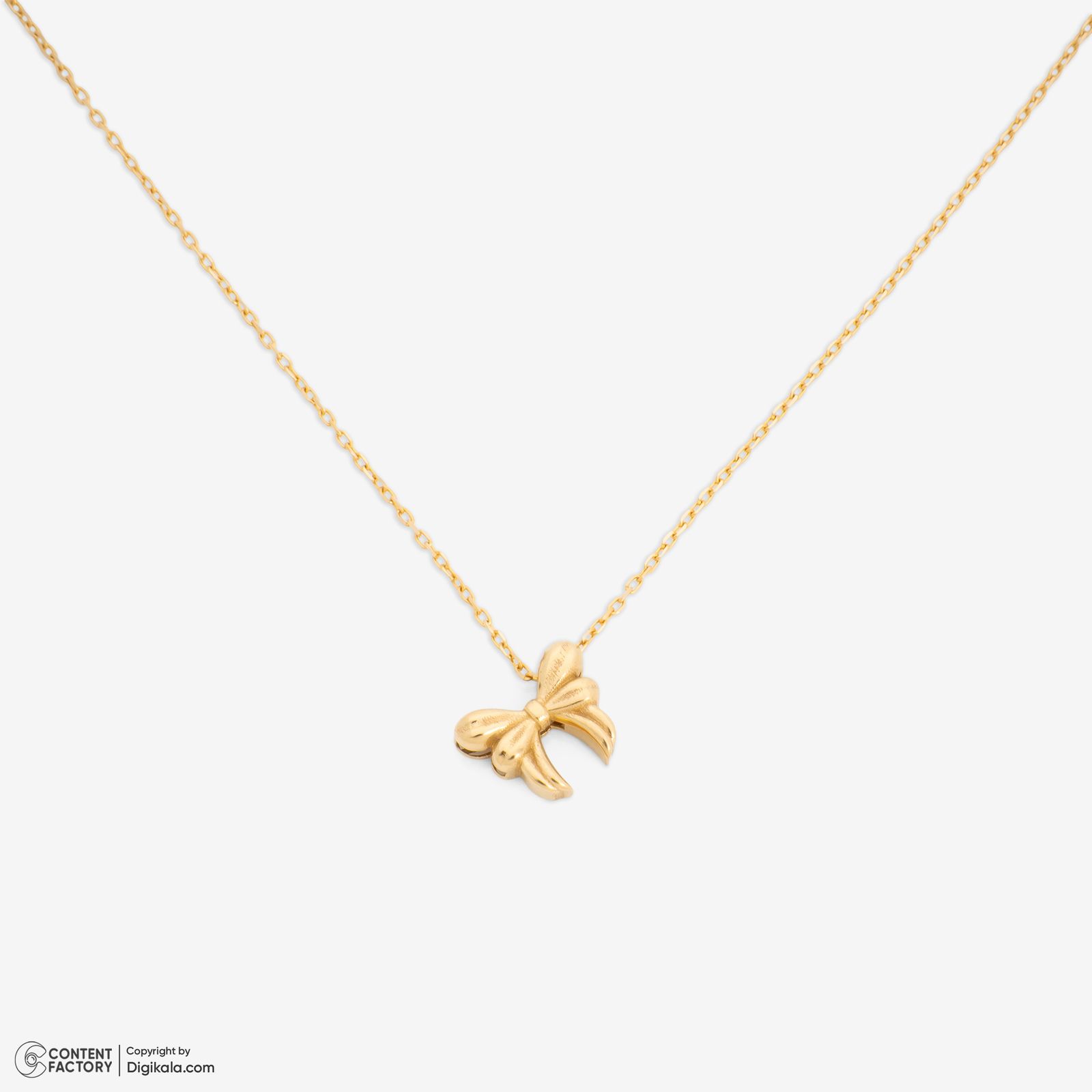 گردنبند طلا 18 عیار زنانه با زنجیر حلقه‌ای (فلامینگو) گلدم مدل PE147018 -  - 2