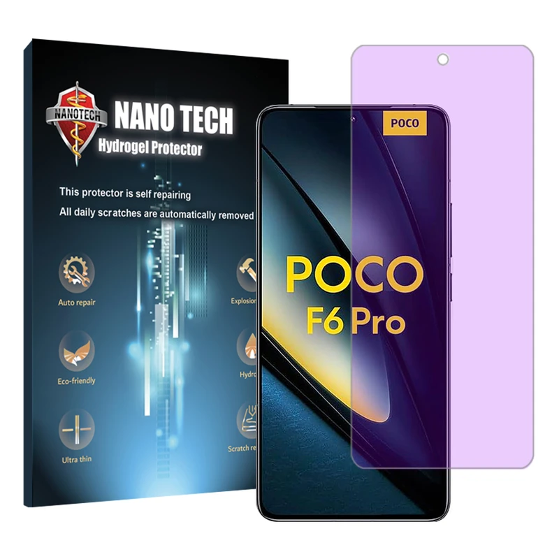 محافظ صفحه نمایش ضد اشعه بنفش نانو تک مدل Tough مناسب برای گوشی موبایل شیائومی Poco F6 Pro