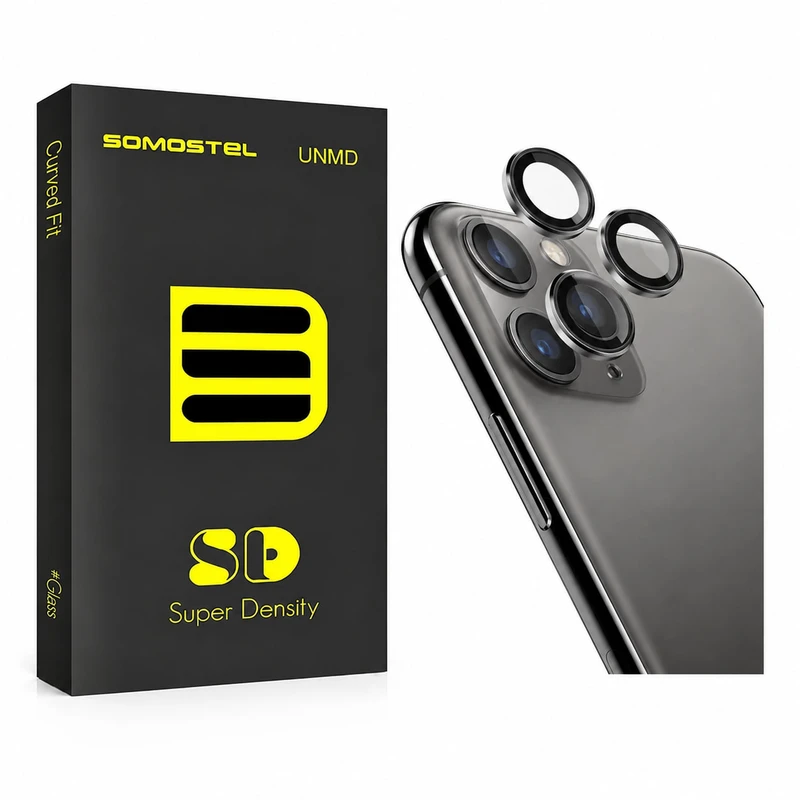 محافظ لنز دوربین شیشه‌ای سوماستل مدل SOM-RING مناسب برای گوشی موبایل اپل iPhone 11 Pro/11 Pro Max