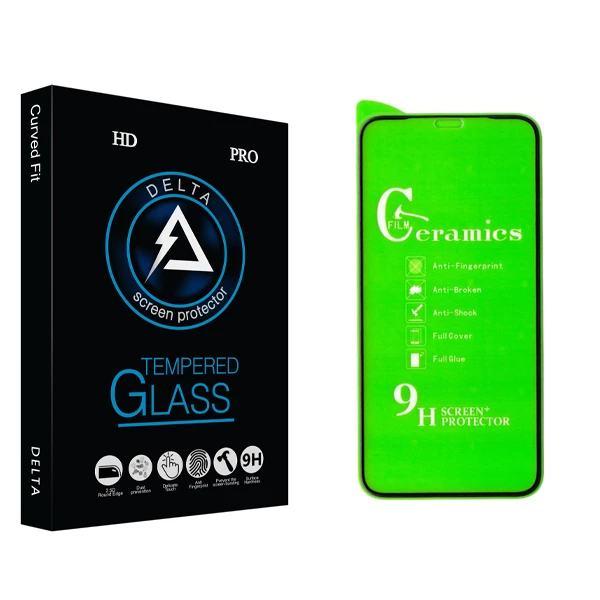 محافظ صفحه نمایش سرامیکی دلتا مدل HD مناسب برای گوشی موبایل اپل Iphone 11 Pro / Iphone X / Iphone 10