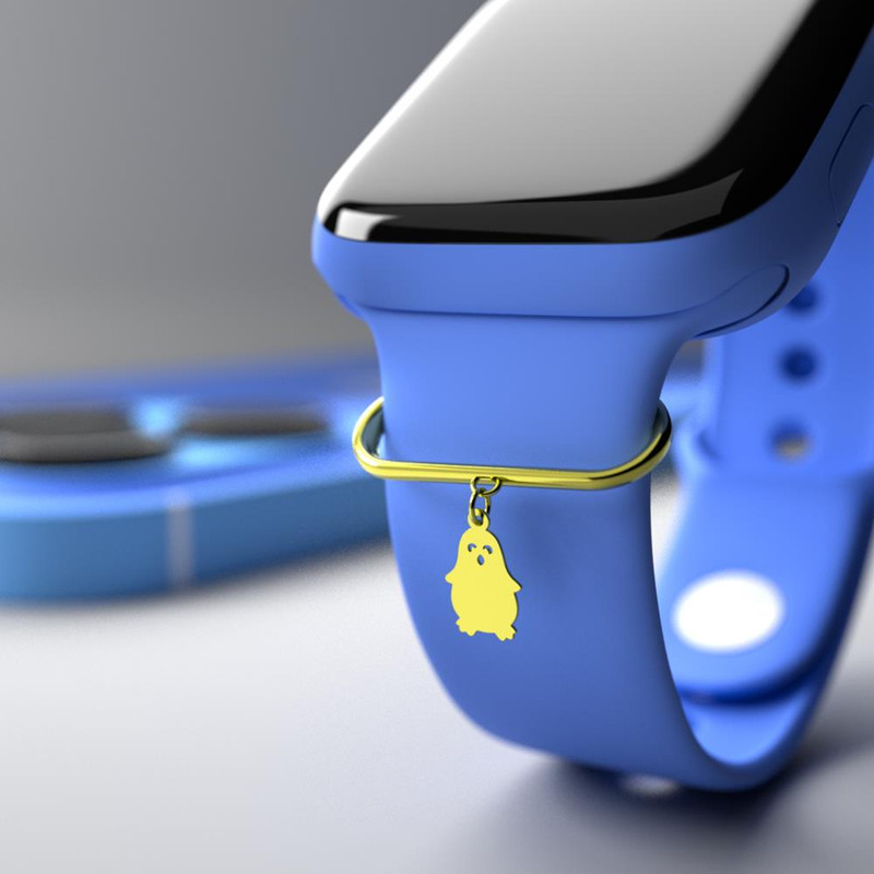 آویز ساعت طلا 18 عیار زنانه مدوپد مدل پنگوئن کد SI1-1064