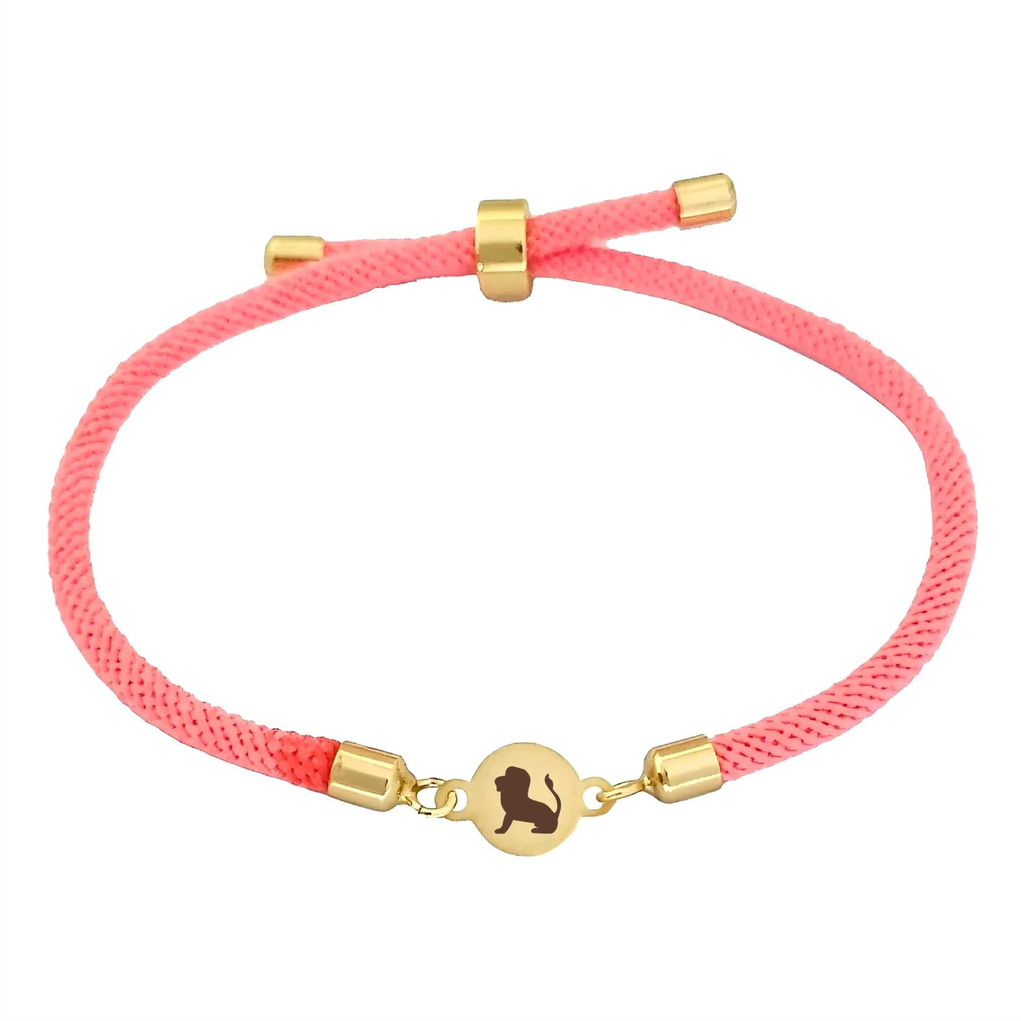 دستبند طلا 18 عیار دخترانه لیردا مدل نماد ماه مرداد 6755