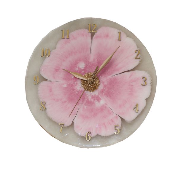ساعت دیواری طرح گل مدل c122 ساعت دیواری طرح گل مدل c122