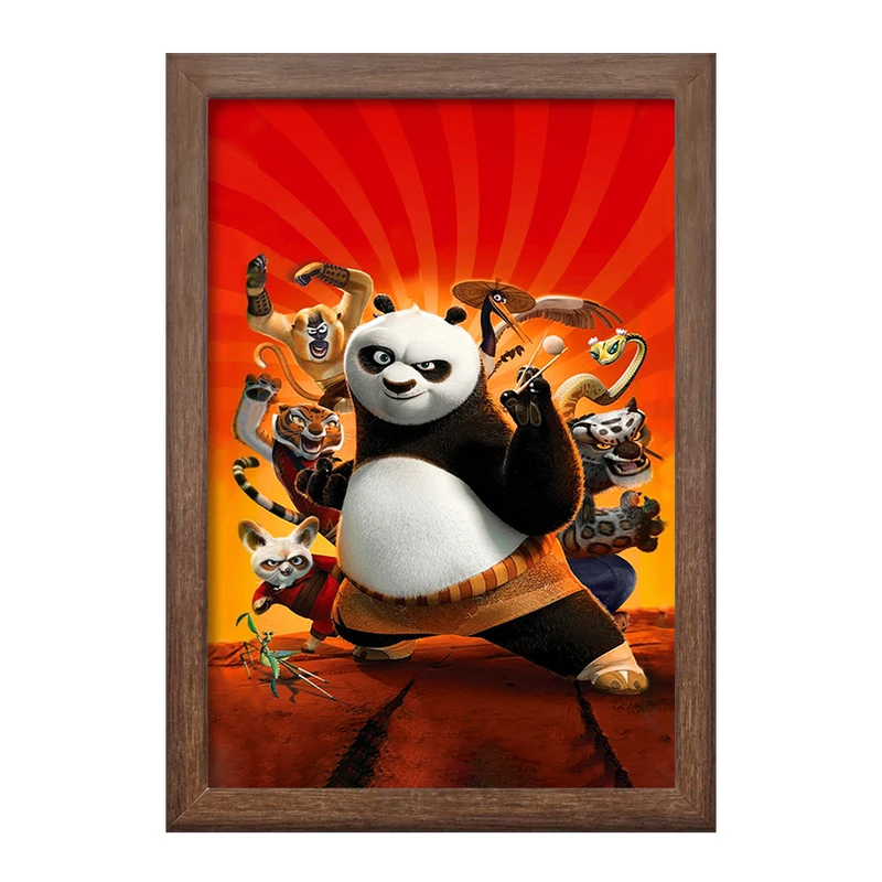تابلو خندالو طرح پاندا کونگ فو کار  کد 1381
