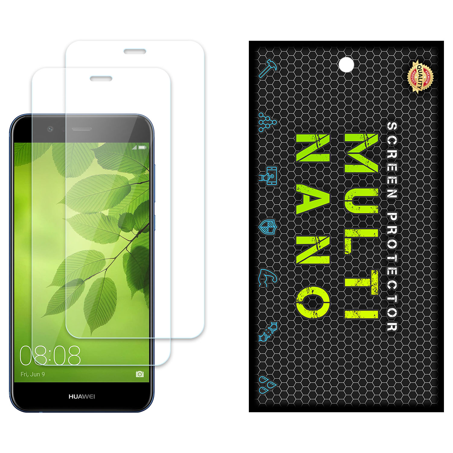 محافظ صفحه نمایش مولتی نانو مدل X-S2N مناسب برای گوشی موبایل هوآوی Nova 2 Plus بسته دو عددی