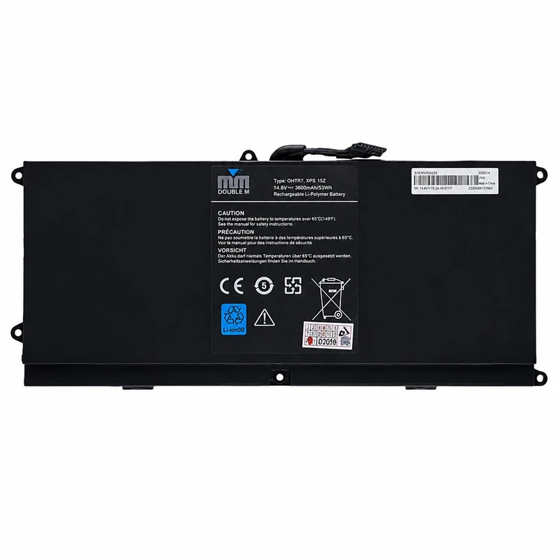باتری لپ‌تاپ 6 سلولی دابل ام مدل 0HTR7 مناسب برای لپ‌تاپ  Dell XPS15z
