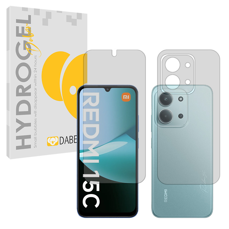 محافظ صفحه نمایش مات دبن مدل Tough مناسب برای گوشی موبایل شیائومی Redmi 15C به همراه محافظ پشت گوشی