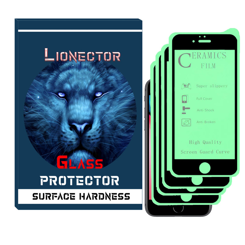 محافظ صفحه نمایش سرامیکی لایونکتور مدل LICR-04 مناسب برای گوشی موبایل اپل IPHONE 7/8 بسته چهار عددی