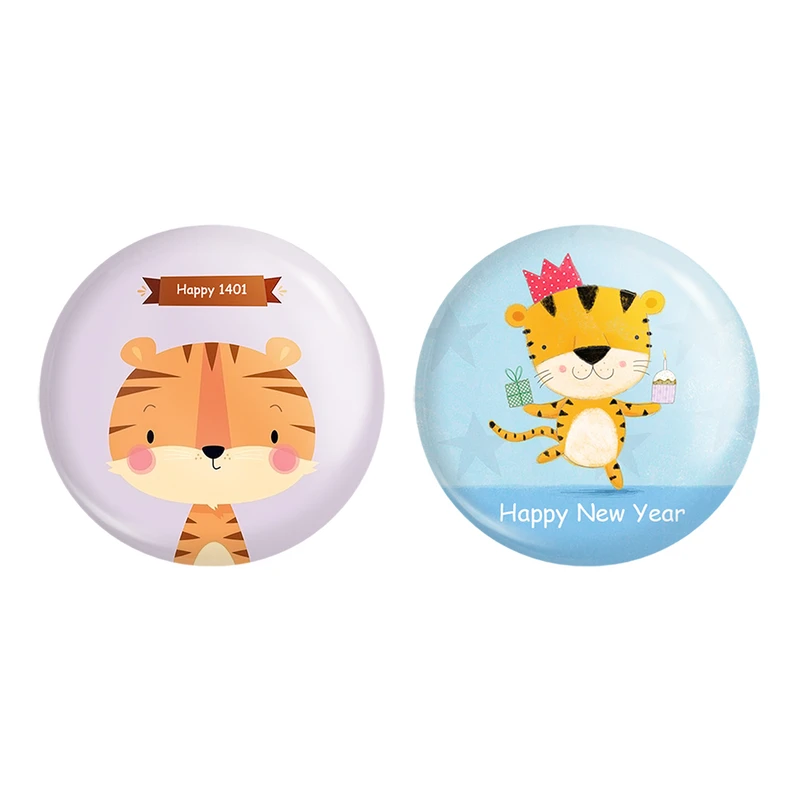 مگنت خندالو طرح سال ببر کد 1304613037 مجموعه 2 عددی