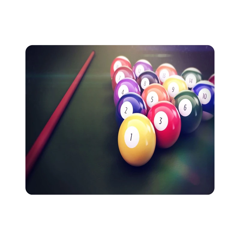 ماوس پد اطلس آبی طرح بازی بیلیارد  مدل T7228