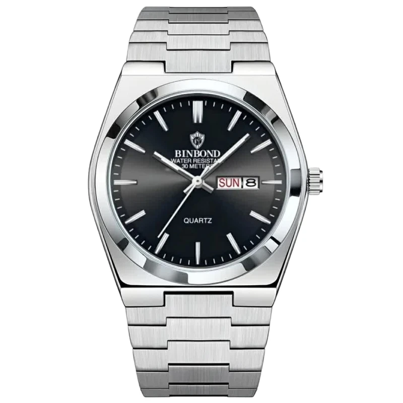 ساعت مچی عقربه‌ای کوارتز زنانه بین باند مدل کلاسیک قفل مخفی 1853 کد 016