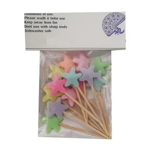 تاپر تزیین کیک به گز مدل ستاره مجموعه 15 عددی