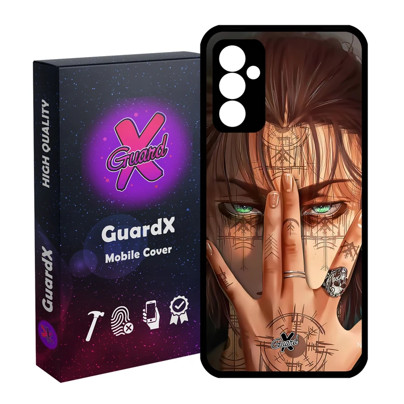 کاور گارد ایکس طرح Eren Anime مدل Glass10449 مناسب برای گوشی موبایل سامسونگ Galaxy A54 / A54 5G