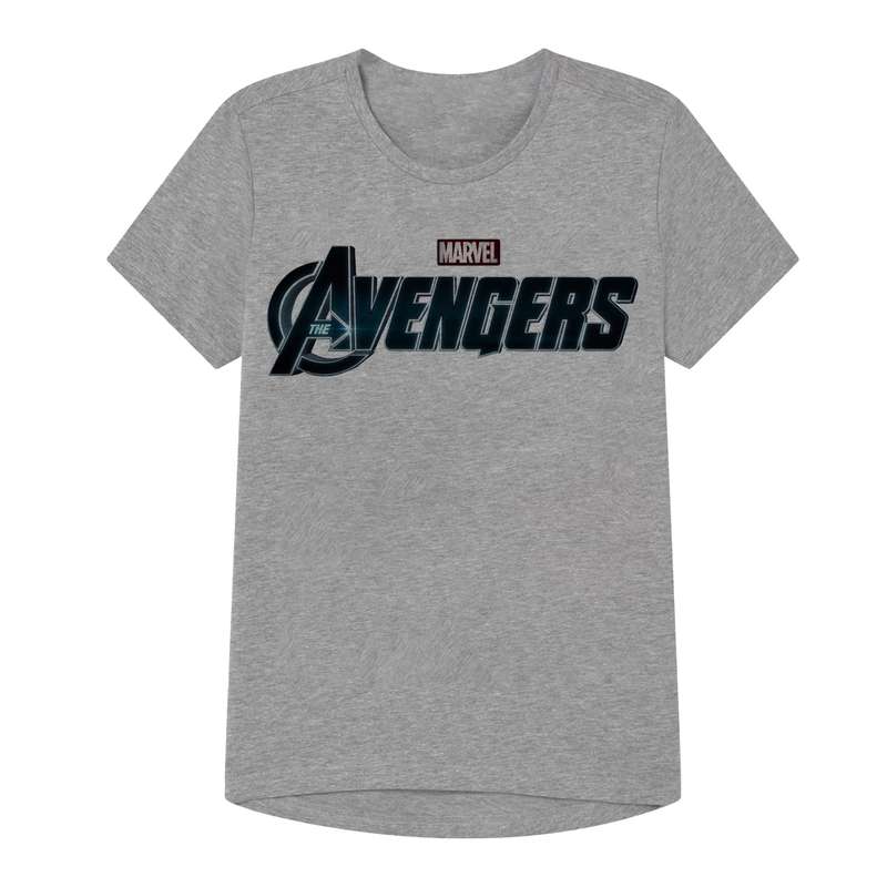 پتیشرت پسرانه مدل AVENGERS کد B7 رنگ طوسی