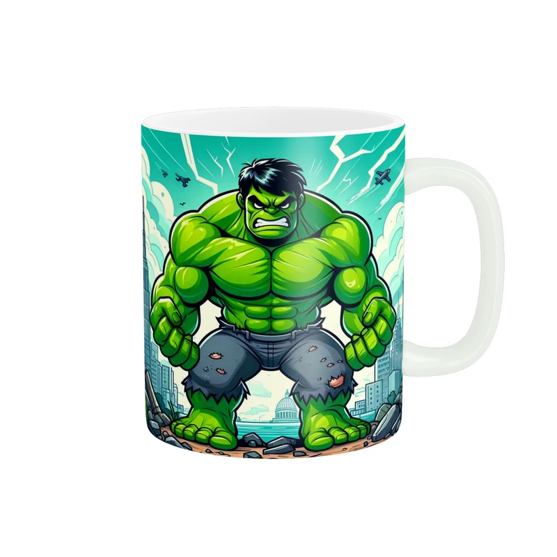 ماگ پادآفرین مدل کارتونی طرح هالک کد p4000