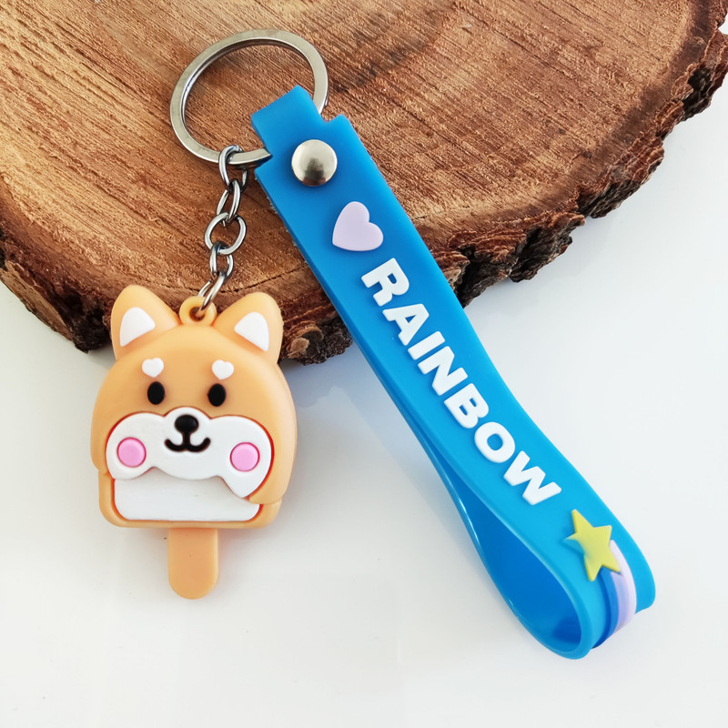 جاکلیدی مدل سیلیکونی طرح بستنی عروسک ای کد DB20 مجموعه 4 عددی